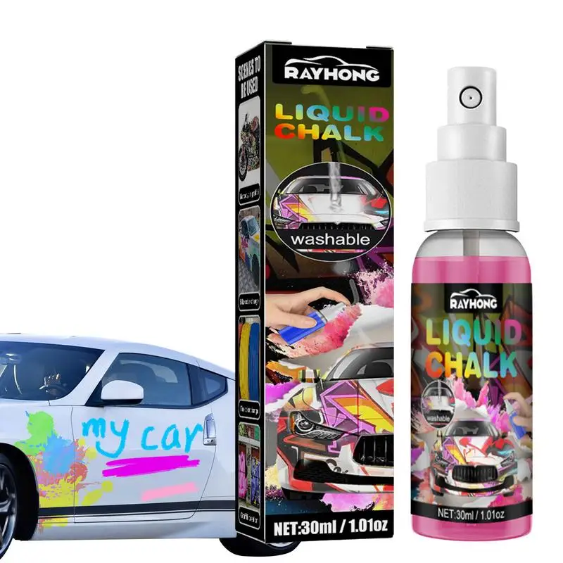 

Liquid Chalk Markers 30ml Chalk Spray Paint For Cars Ideal Craft Painting Supplies For Outdoor Garden Pavement Playground