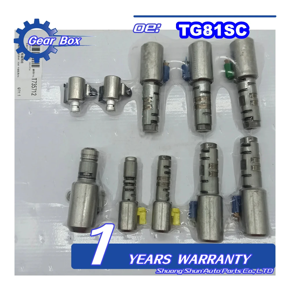 TG81SC TG-81SC AF50 8-Speed Transmission Solenoid kit 10pcs For BMW MINI TG81SC-0017-FN GA8F22AW VOLVO
TG81SC TG-81SC AF50 8-Speed Transmission Solenoid kit 10pcs For BMW MINI TG81SC-0017-FN GA8F22AW VOLVO