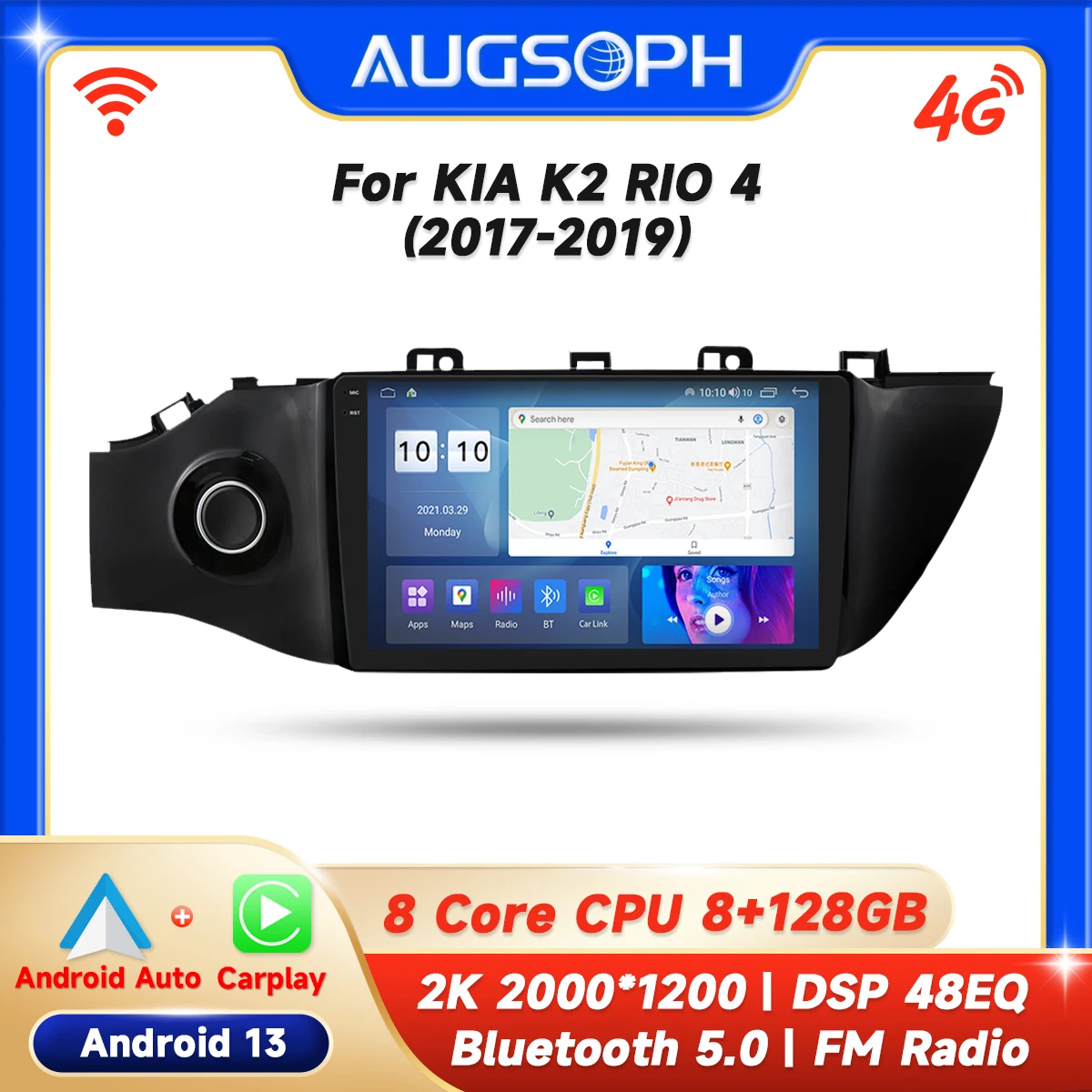 Автомобильный радиоприемник Android 13 для KIA K2 RIO 4 2017-2019, 9 дюймов, 2K мультимедийный плеер с 4G Carplay и 2Din GPS-навигацией.
Автомобильный радиоприемник Android 13 для KIA K2 RIO 4 2017-2019, 9 дюймов, 2K мультимедийный плеер с 4G Carplay и 2Din GPS-навигацией.