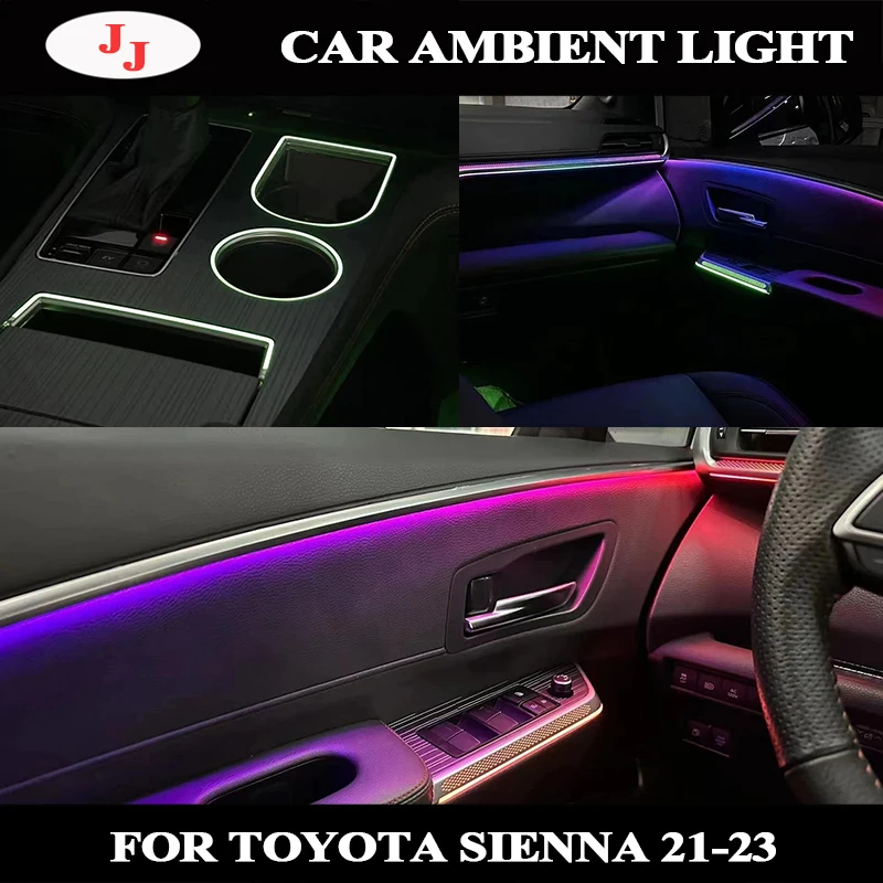 Динамическая Светодиодная лампа для Toyota Sienna 2021-23, декоративная хромированная подсветка
Динамическая Светодиодная лампа для Toyota Sienna 2021-23, декоративная хромированная подсветка