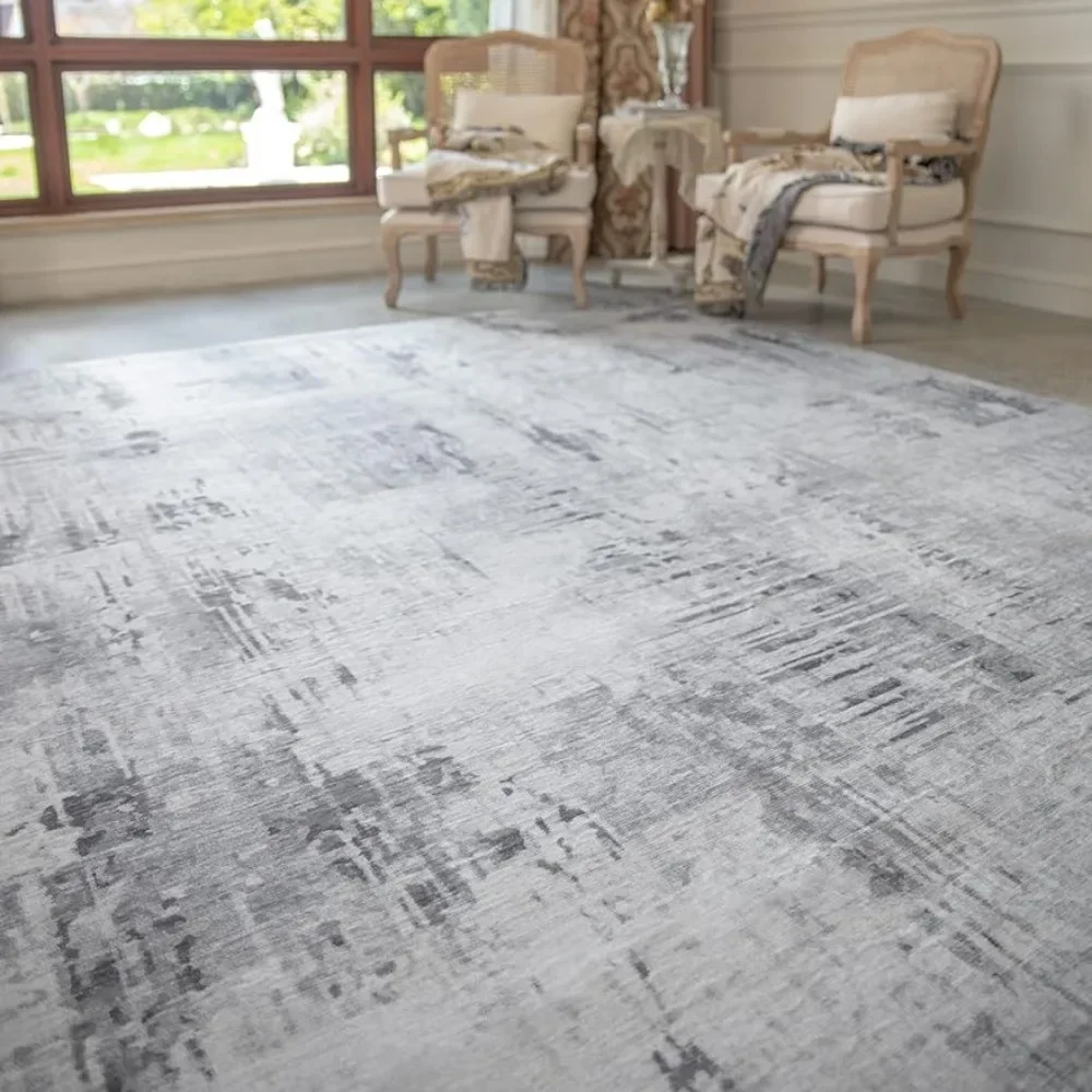 

Modern abstract rugs distressed rugs are machine washable, ideal for home décor, durable thin zone rugs