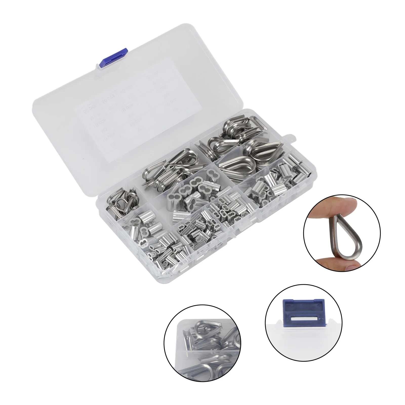Artudatech 225Pcs 304 Stainless Steel Wire Rope Cable Thimbles Combo and Aluminum Crimping
Artudatech 225Pcs 304 Stainless Steel Wire Rope Cable Thimbles Combo and Aluminum Crimping