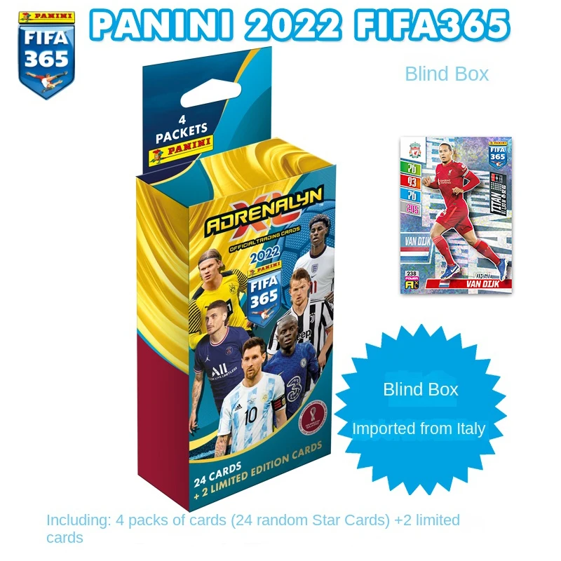 

Panini Fifa 365 World Cup Qatar 2022 Official Star Limited Edition Box Rare Messi Kylian Mbappe Signature Collection Card