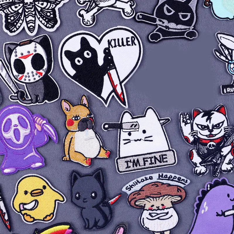 Cute Cartoon Patches for Clothing Cat Iron on Patches Thermoadhesive Fusible Embroidered Patch for Clothes Dog Appliques DIY
Cute Cartoon Patches for Clothing Cat Iron on Patches Thermoadhesive Fusible Embroidered Patch for Clothes Dog Appliques DIY