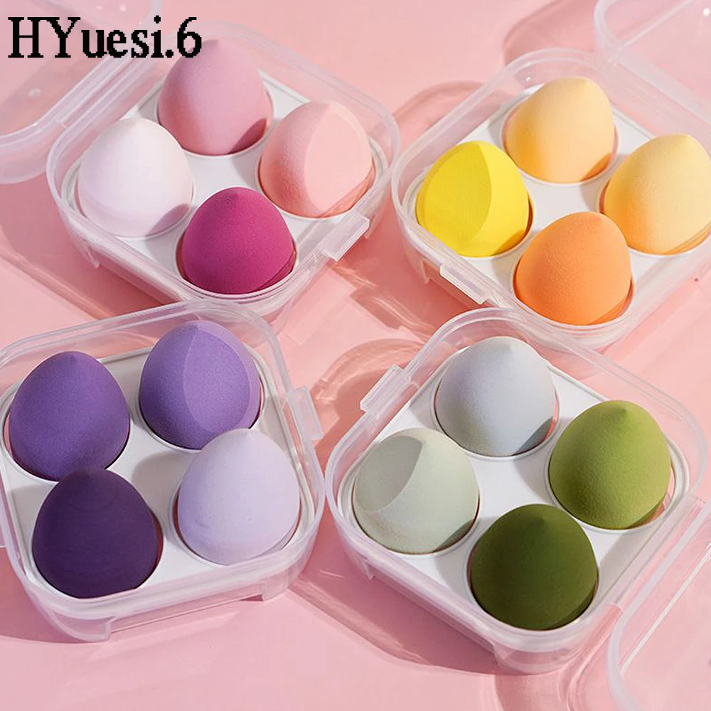 

4pcs/Pack Makeup Sponge Blender Beauty Egg Cosmetic Puff Foundation Sponges Powder Puffs For Applying Powder,Cream,Liquid