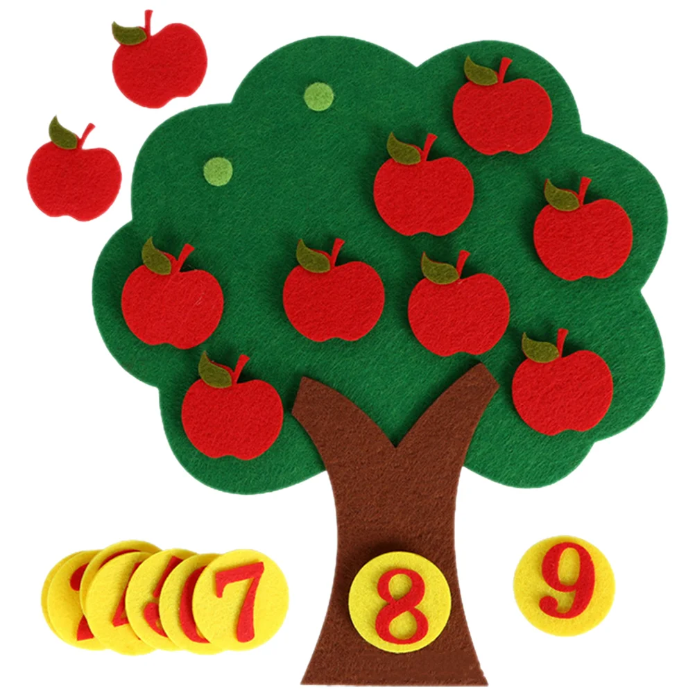 Felt Kindergarten Toys Apple Tree Digital Matching Game Non-woven Educational Ornament Kids Apples Cognitive Pairing Preschool 
Felt Kindergarten Toys Apple Tree Digital Matching Game Non-woven Educational Ornament Kids Apples Cognitive Pairing Preschool