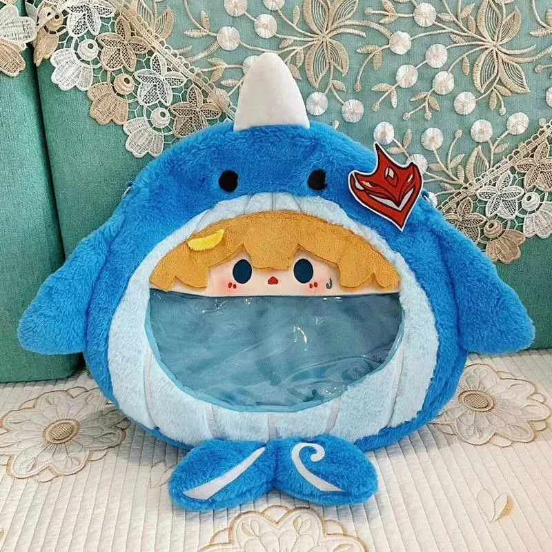 Cute Anime Game Tartaglia Cosplay Plush Itabag Transparent Backpack Kawaii Whale Shoulder Bag Student Messenger Bags Gift
Cute Anime Game Tartaglia Cosplay Plush Itabag Transparent Backpack Kawaii Whale Shoulder Bag Student Messenger Bags Gift