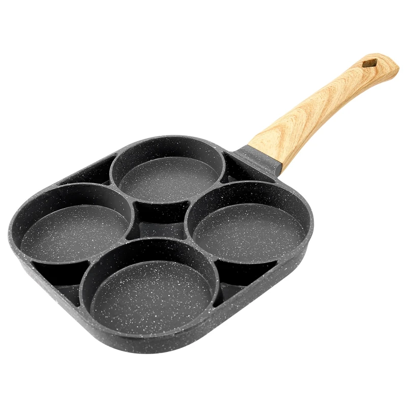 4-Hole Omelet Pan For Burger Eggs Ham Pancake Maker Frying Pans Non-Stick No Oil-Smoke Breakfast Grill Wok
4-Hole Omelet Pan For Burger Eggs Ham Pancake Maker Frying Pans Non-Stick No Oil-Smoke Breakfast Grill Wok