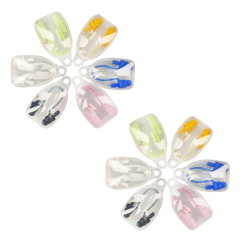 12 Sets Nose Splint Waterproof Ear Plugs Pool Pool Accessories Swimming Surf Boat Accessories Silicone
12 Sets Nose Splint Waterproof Ear Plugs Pool Pool Accessories Swimming Surf Boat Accessories Silicone