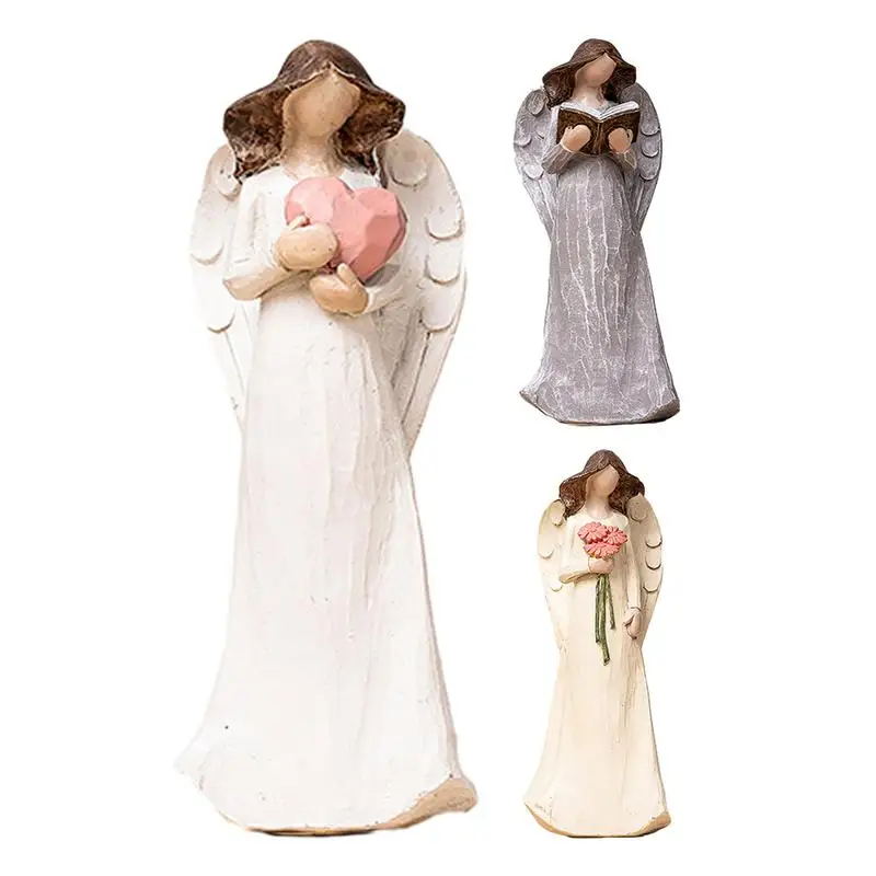 Angel Statues and Figurines Guardian Statues Praying Angel Statue Resin Angel Sculpture Holding Flower Book Tabletop Ornament
Angel Statues and Figurines Guardian Statues Praying Angel Statue Resin Angel Sculpture Holding Flower Book Tabletop Ornament