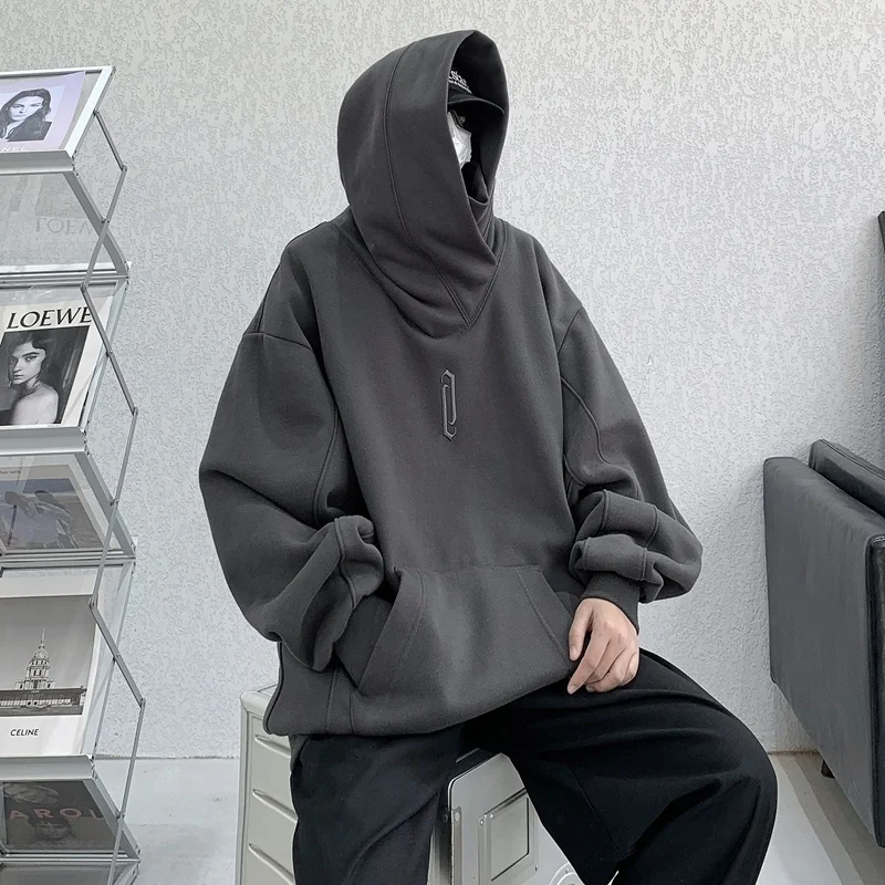 Hybskr 22 New Men Gothic Hoodies Fleece Cowl Design Streetwear Fashion Hip Hop Hooded Pullovers Harajuku Male Sweatshirts
Hybskr 22 New Men Gothic Hoodies Fleece Cowl Design Streetwear Fashion Hip Hop Hooded Pullovers Harajuku Male Sweatshirts