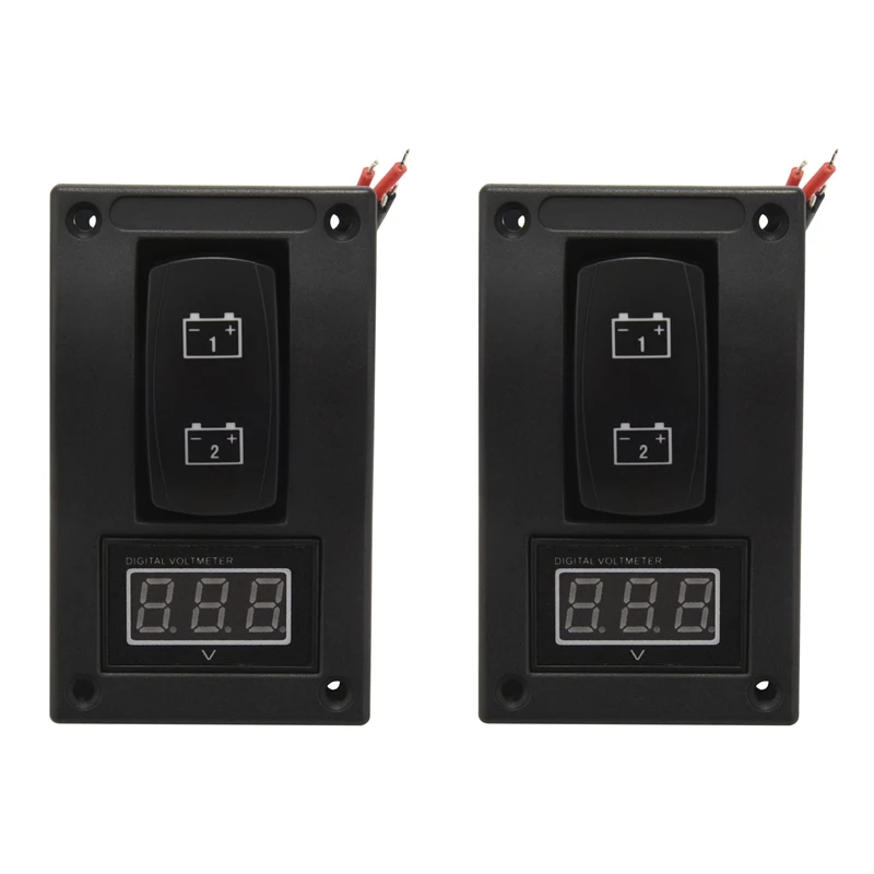2X 12-24V LED Dual Battery Test Panel Rocker Switch Car Truck Marine Boat Voltmeter 4P ON-OFF-ON
2X 12-24V LED Dual Battery Test Panel Rocker Switch Car Truck Marine Boat Voltmeter 4P ON-OFF-ON