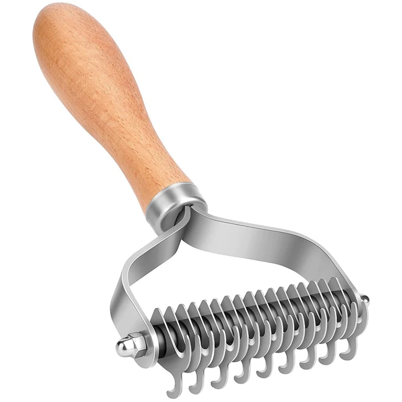 Щетка для груминга домашних животных, двухсторонняя расческа для собак и кошек, безопасная расческа для вычесывания и спутывания шерсти/спутывания