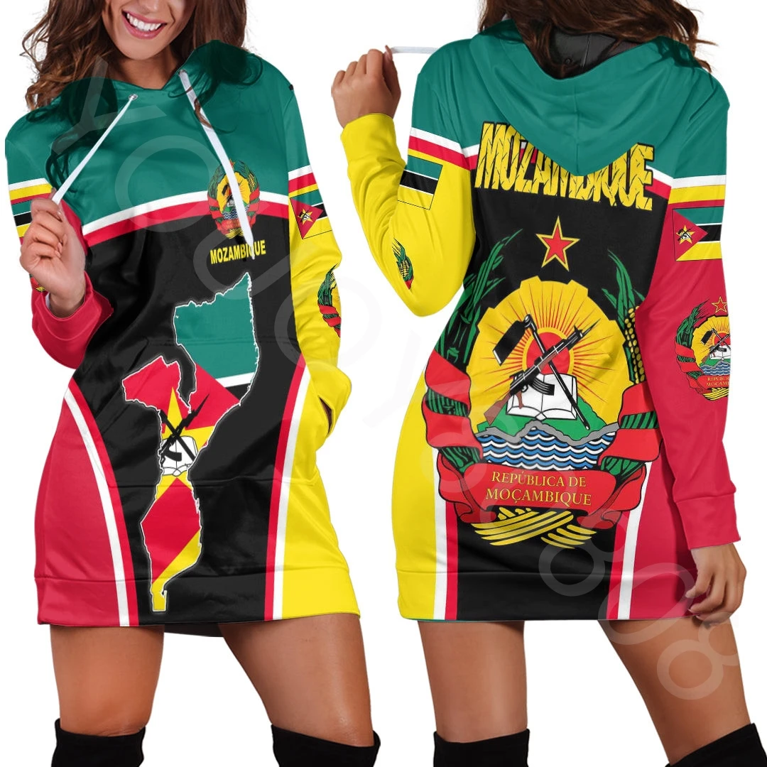 Autumn Winter Women's Sweatshirt Dress Slim Sexy Sweatshirt Dress African Area Clothing - Mozambique Active Flag Hoodie Dress
Autumn Winter Women's Sweatshirt Dress Slim Sexy Sweatshirt Dress African Area Clothing - Mozambique Active Flag Hoodie Dress