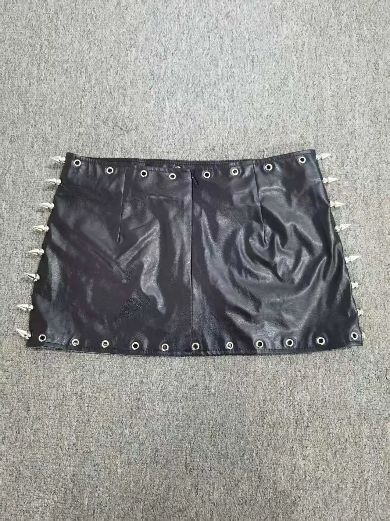 Punk Rock Leather Mini Skirt Women Y2K Studded Low Waist Bodycon Pencil Skirt Edgy Biker Chic Vintage American Retro Hot Sale 45 Sf123829bb38441958a8f5718595ee75eK