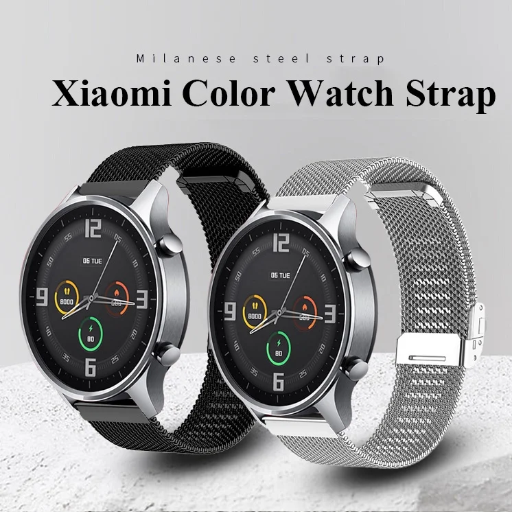 Новый Миланский стальной ремешок для часов Xiaomi MI Watch, цветной ремешок для часов 22 мм 20 мм, браслет для Haylou RT LS05S Amazfit GTS 3 
Новый Миланский стальной ремешок для часов Xiaomi MI Watch, цветной ремешок для часов 22 мм 20 мм, браслет для Haylou RT LS05S Amazfit GTS 3