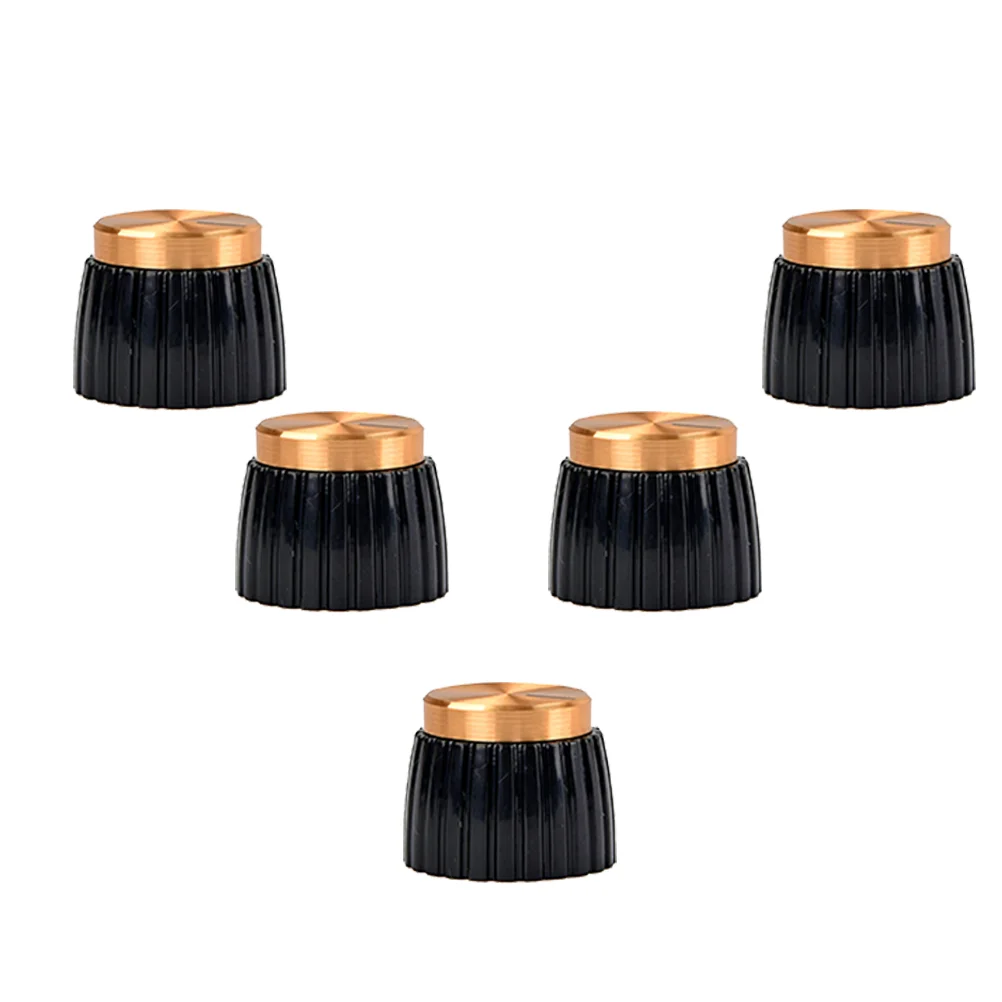 Guitar Knobs Replacement ABS Black Bottom Gold Cap Guitar AMP Amplifier Knobs Push On Knobs for Guitar Marshall Accessories
Guitar Knobs Replacement ABS Black Bottom Gold Cap Guitar AMP Amplifier Knobs Push On Knobs for Guitar Marshall Accessories
