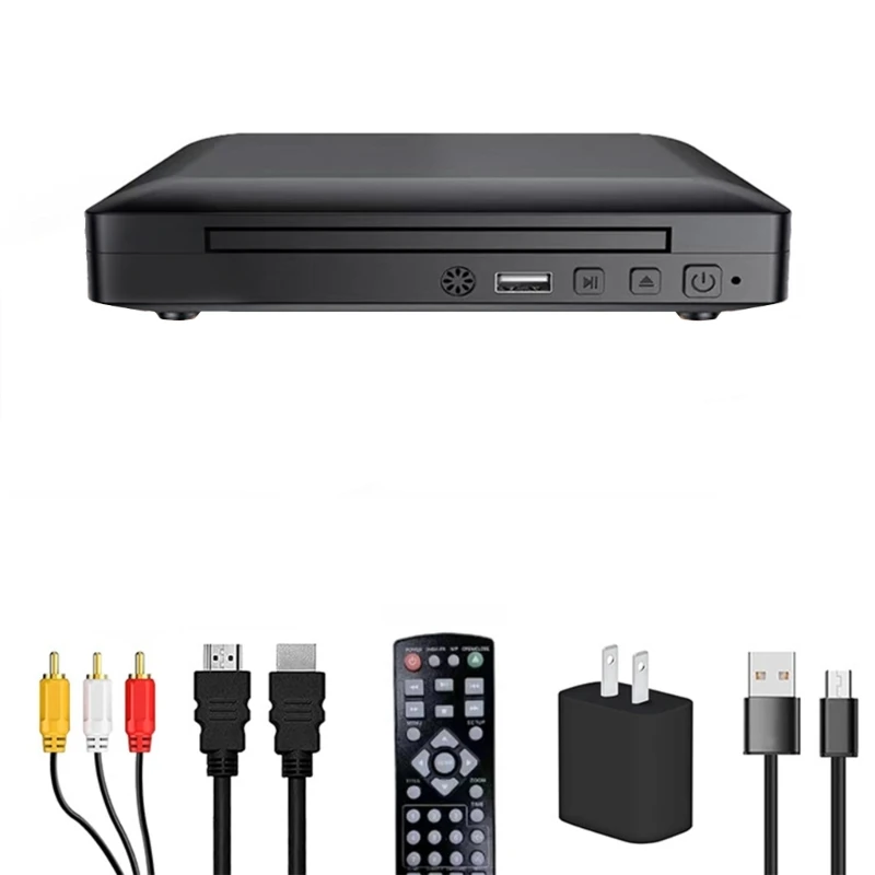 

1080P Desktop DVD Media Player for TV RCA Output USB Disc Players Machine