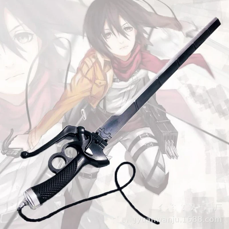 Cosplay Attack In Titan Mikasa Ackerman Sword Double knife Door RivaMika LeviMika Sword Halloween Weapon Upon 95cm
Cosplay Attack In Titan Mikasa Ackerman Sword Double knife Door RivaMika LeviMika Sword Halloween Weapon Upon 95cm
