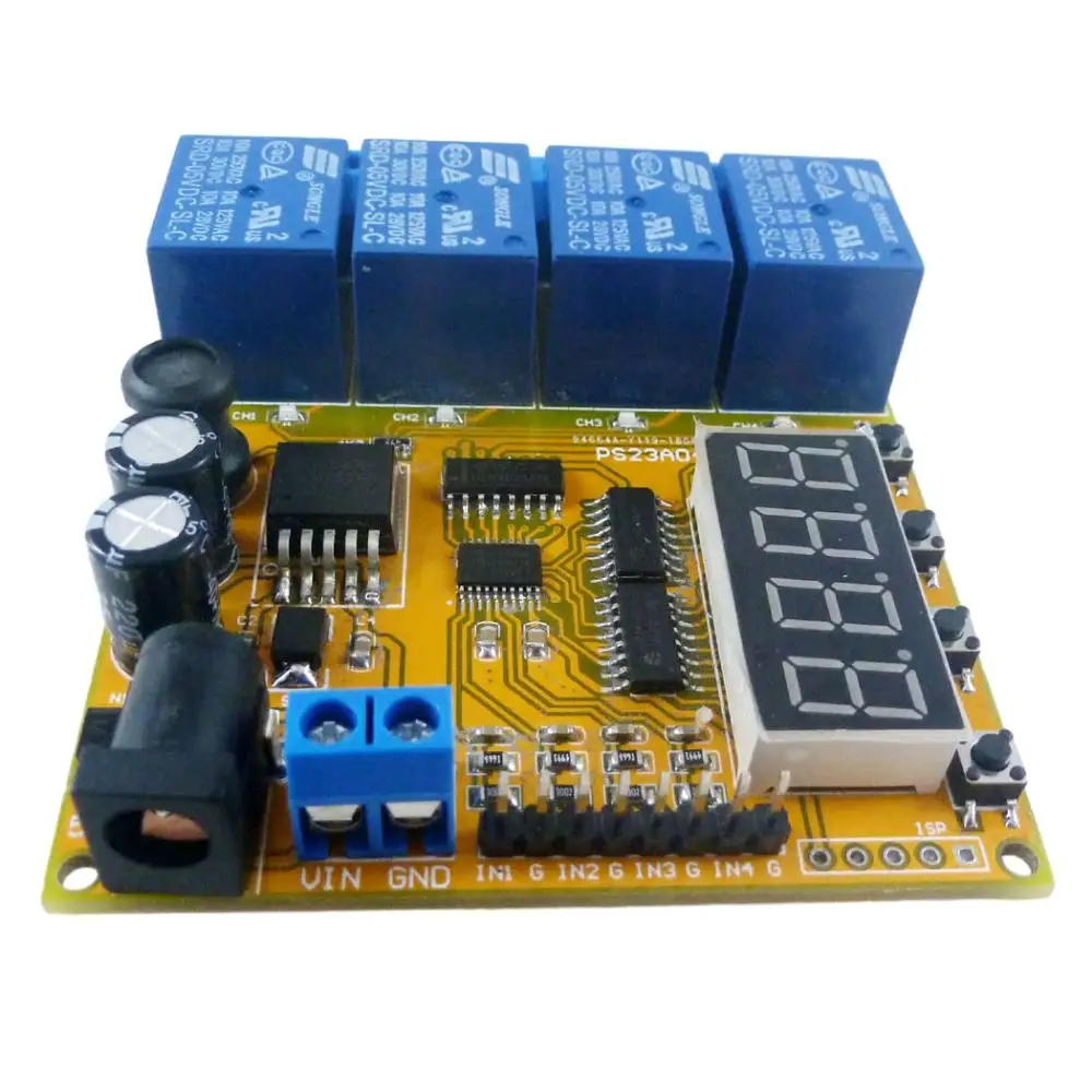 DC 7-25V/DC 5V Dual Power 4 Channel Voltage Control Relay Lithium Battery Car Battery Charging And Discharging Protection Board
DC 7-25V/DC 5V Dual Power 4 Channel Voltage Control Relay Lithium Battery Car Battery Charging And Discharging Protection Board