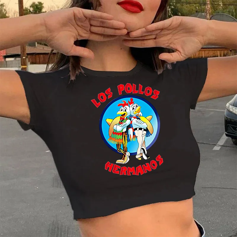 los pollos hermanos tshirt female aesthetic y2k clothes graphic tees women crop top t-shirt vintage
los pollos hermanos tshirt female aesthetic y2k clothes graphic tees women crop top t-shirt vintage