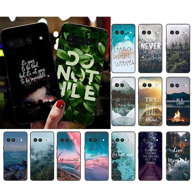 

Forest Nature Quotes Phone Case For Google Pixel 7A 8 7 Pro 7 6A 6 Pro 5A 4A 3A Pixel 4 XL Pixel 5 6 4 3 3A XL Shell