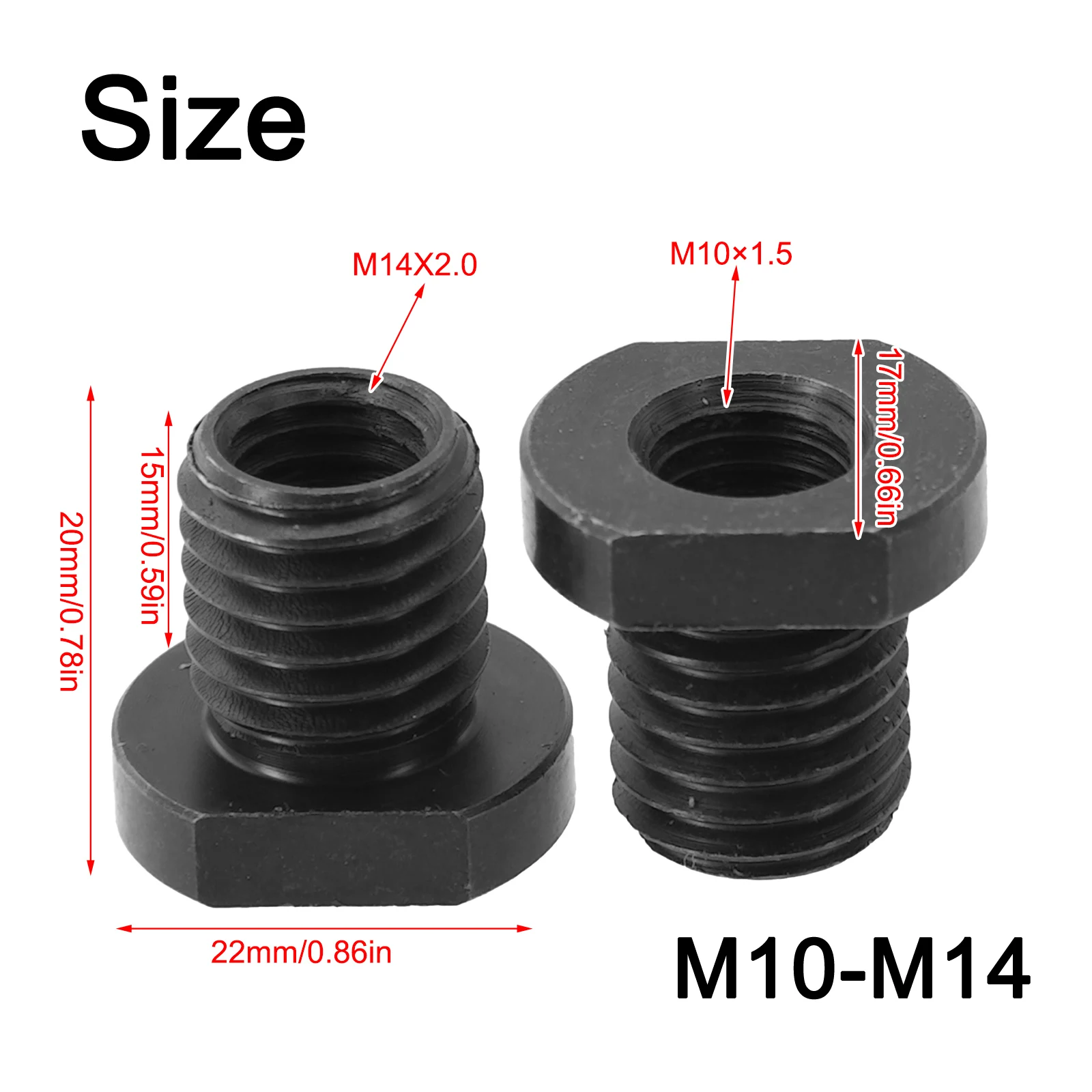 Steel Thread Connector M10 to M14/M16 Conversion Suitable for Angle Grinder Polishing Boost Your Grinding and Sawing Efficiently
Steel Thread Connector M10 to M14/M16 Conversion Suitable for Angle Grinder Polishing Boost Your Grinding and Sawing Efficiently