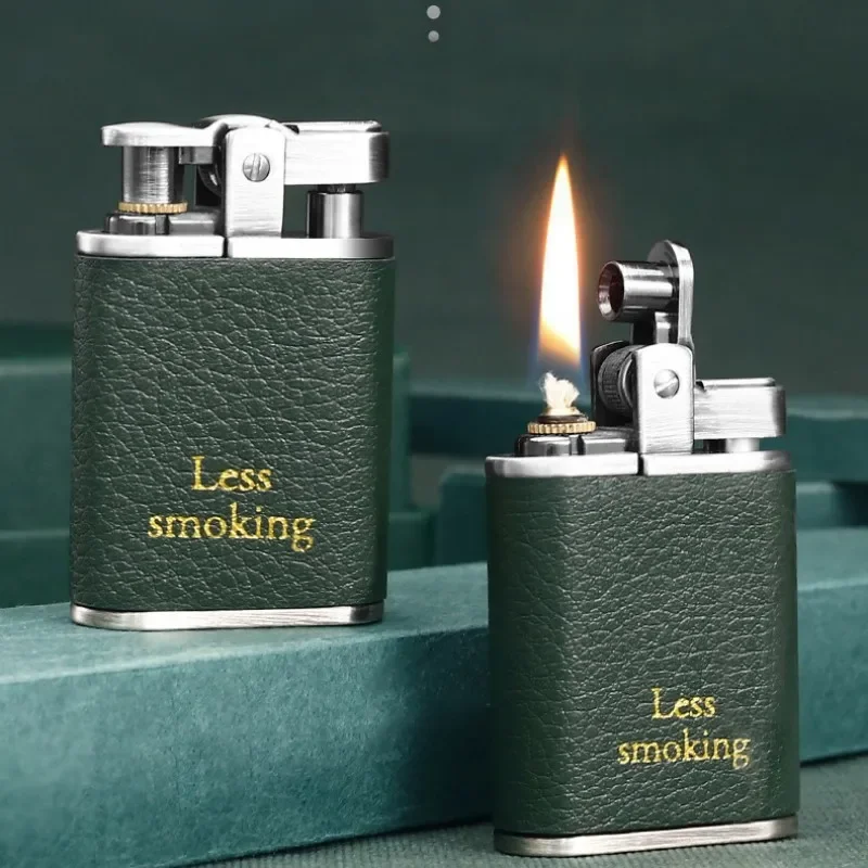 CHIEF Leather Outdoor Windproof Retro Old Style Grinding Wheel Open Fire Kerosene Lighter Cigar Lighter High end Gifts
CHIEF Leather Outdoor Windproof Retro Old Style Grinding Wheel Open Fire Kerosene Lighter Cigar Lighter High end Gifts