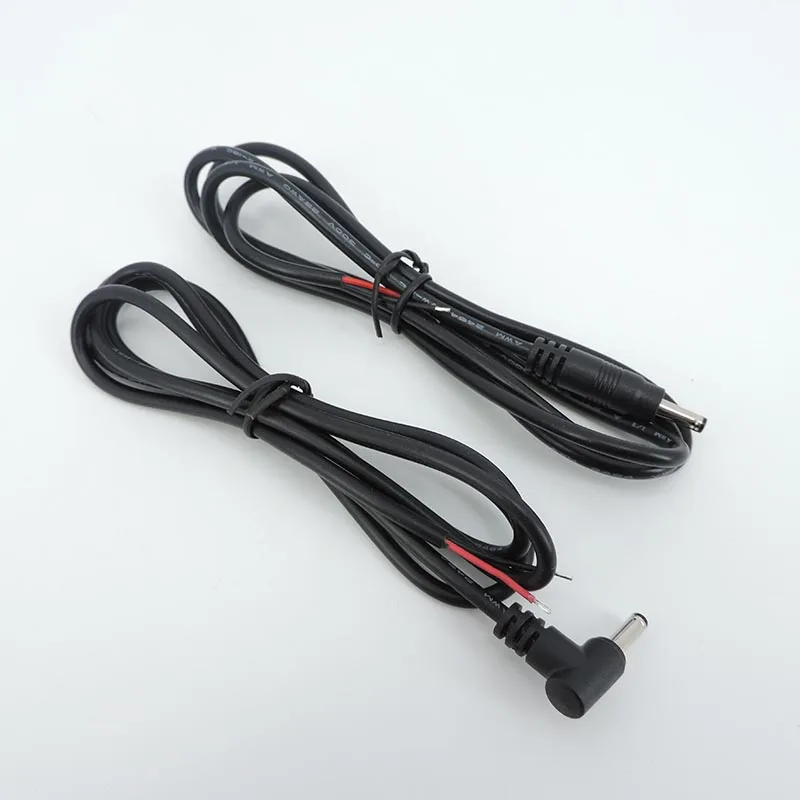 

2pin DC Power 3.5x1.35mm male Female connector Cable 22AWG 3a Extension Cord right angel For Camera LED Lights