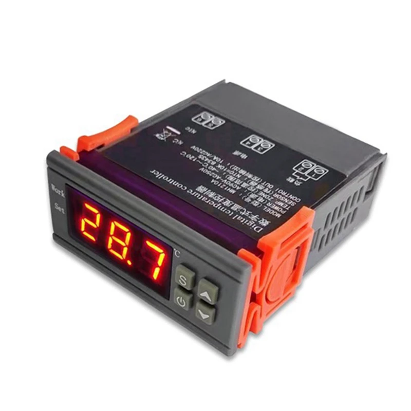 

New MH1210W Digital Temperature Controller AC90-250V 10A 220V Thermostat Regulator With Sensor,Heating Cooling Control