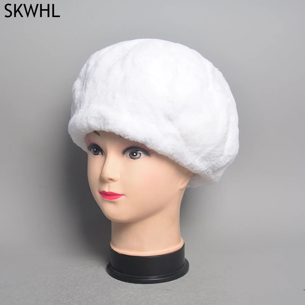 New Full Fur Beanies Hat Women 100% Natural Real Rex Rabbit Fur Beret Caps Ladies Winter Warm Real Fur Hats
New Full Fur Beanies Hat Women 100% Natural Real Rex Rabbit Fur Beret Caps Ladies Winter Warm Real Fur Hats