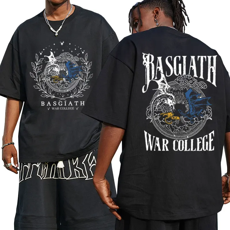 

Fourth Wing Graphic Graphic T Shirts Basgiath War College Dragon Rider T-shirt Men Women Fashion Trend Streetwear Tshirt Male