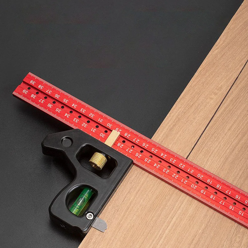 300/400mm Combination Right Angle Ruler Adjustable Movable Level Gauge With Bubble Measuring Tools Square Ruler Woodworking
300/400mm Combination Right Angle Ruler Adjustable Movable Level Gauge With Bubble Measuring Tools Square Ruler Woodworking
