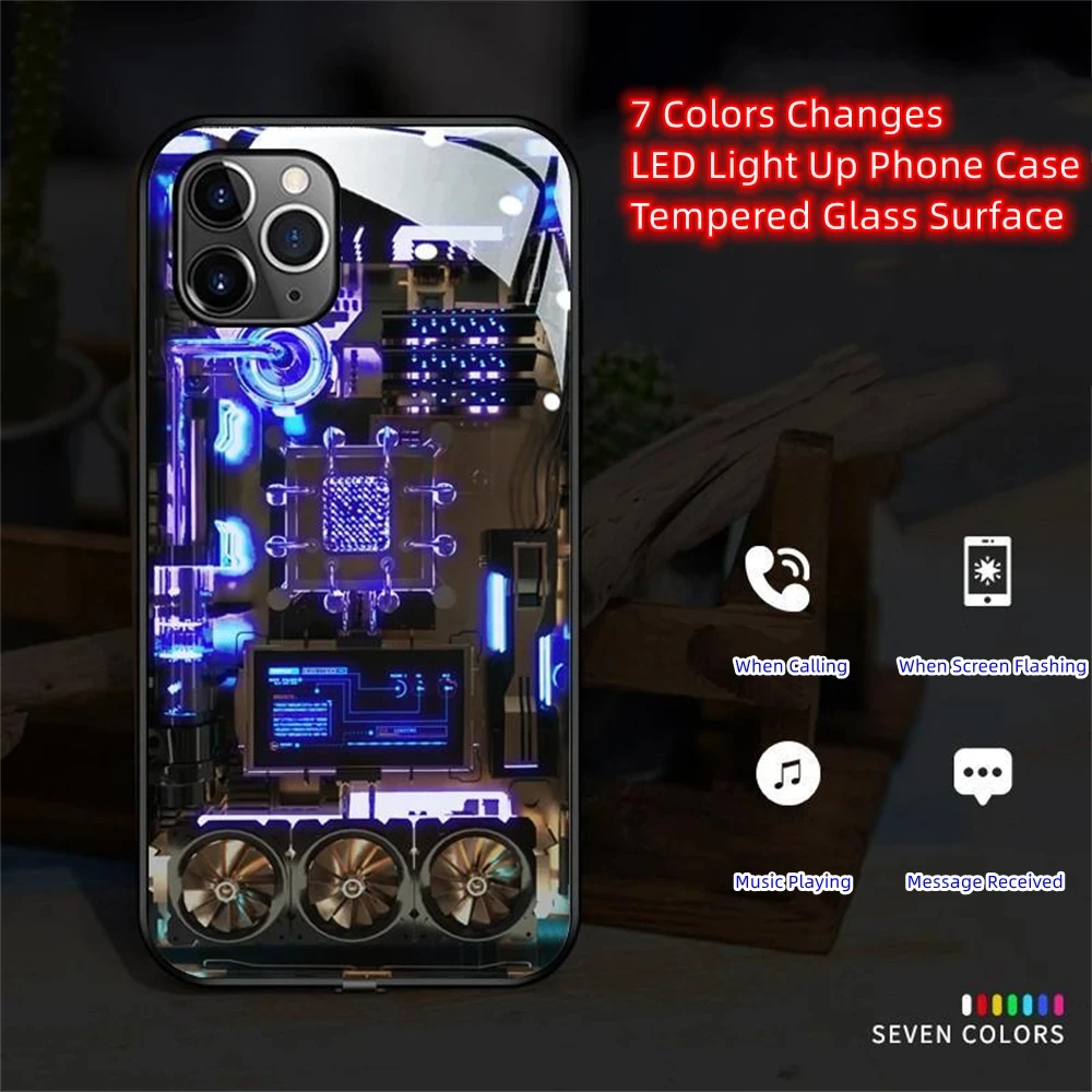 2023 New Design Shockproof LED Call Light Flash Up Glass Phone Case For iPhone 12 13 14 Pro Max 6 7 8 Plus XR XS Max With Gift
2023 New Design Shockproof LED Call Light Flash Up Glass Phone Case For iPhone 12 13 14 Pro Max 6 7 8 Plus XR XS Max With Gift
