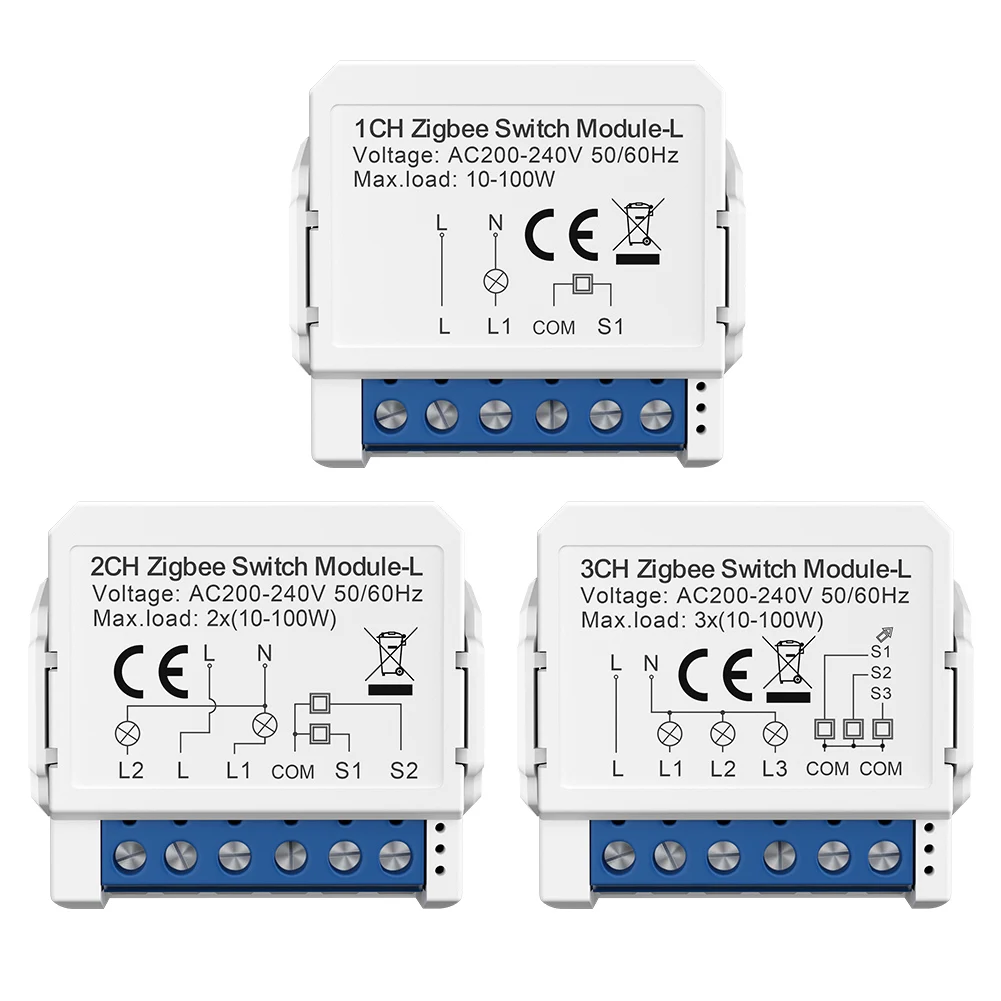 1/2/3way Smart Light Switch For Tuya For ZigBee Light Switches Module No Neutral APP Remote Control Mini Smart Circuit
1/2/3way Smart Light Switch For Tuya For ZigBee Light Switches Module No Neutral APP Remote Control Mini Smart Circuit