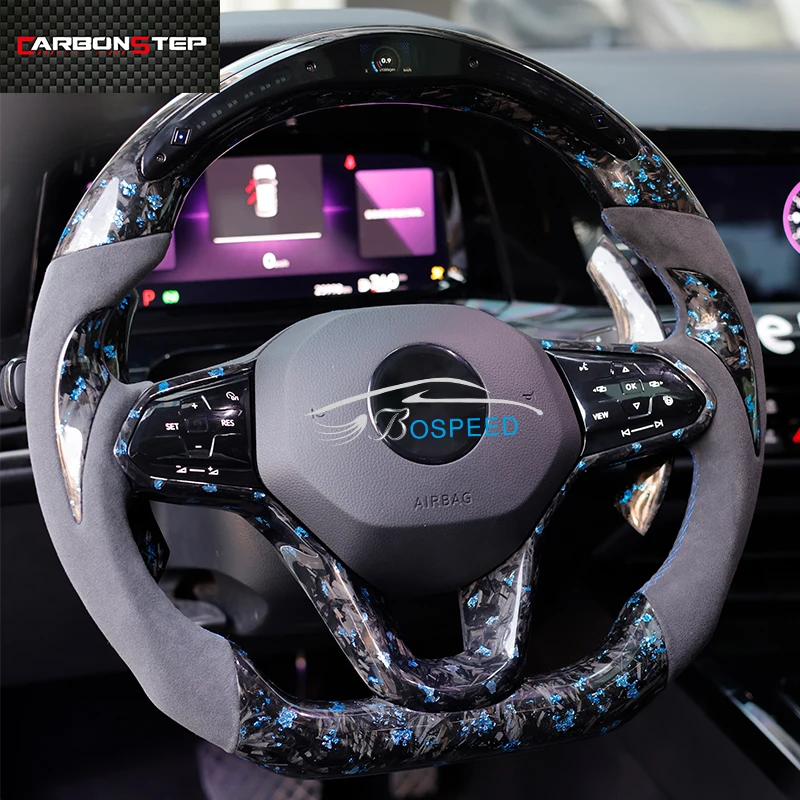 Forged Carbon Fiber Steering Wheel For Volkswagen VW Golf 8 MK8 GTI R GTD GTE Suede
Forged Carbon Fiber Steering Wheel For Volkswagen VW Golf 8 MK8 GTI R GTD GTE Suede