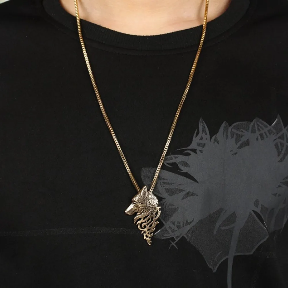 

Красивое креативное винтажное металлическое модное ювелирное изделие в стиле панк с животными цепь до ключиц мужское ожерелье корейский стиль чокер