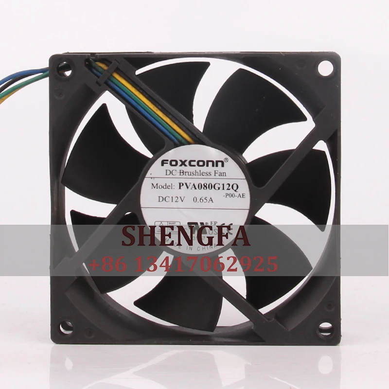 FOXCOON PVA080G12Q Case Cooling Fan DC12V 0.65A 80x80x25MM 8CM 8025 4-PIN PWM Large Air Volume CPU Centrifugal
FOXCOON PVA080G12Q Case Cooling Fan DC12V 0.65A 80x80x25MM 8CM 8025 4-PIN PWM Large Air Volume CPU Centrifugal