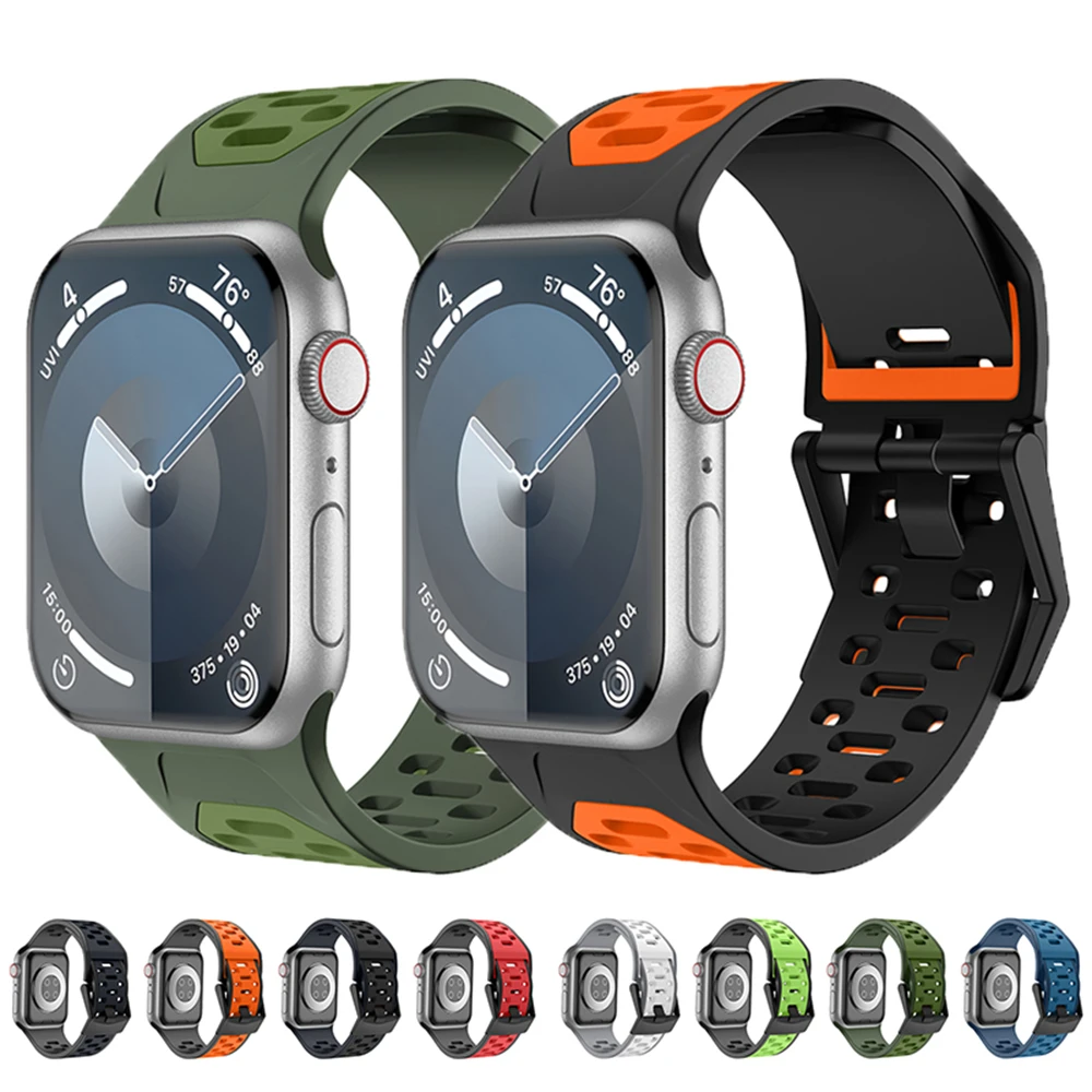 Ремешок силиконовый для Apple Watch Ultra 2 49 мм 9 8 7 45 мм, спортивный Воздухопроницаемый браслет для iWatch 6 5 4 3 2 SE 44 мм 42 мм
Ремешок силиконовый для Apple Watch Ultra 2 49 мм 9 8 7 45 мм, спортивный Воздухопроницаемый браслет для iWatch 6 5 4 3 2 SE 44 мм 42 мм