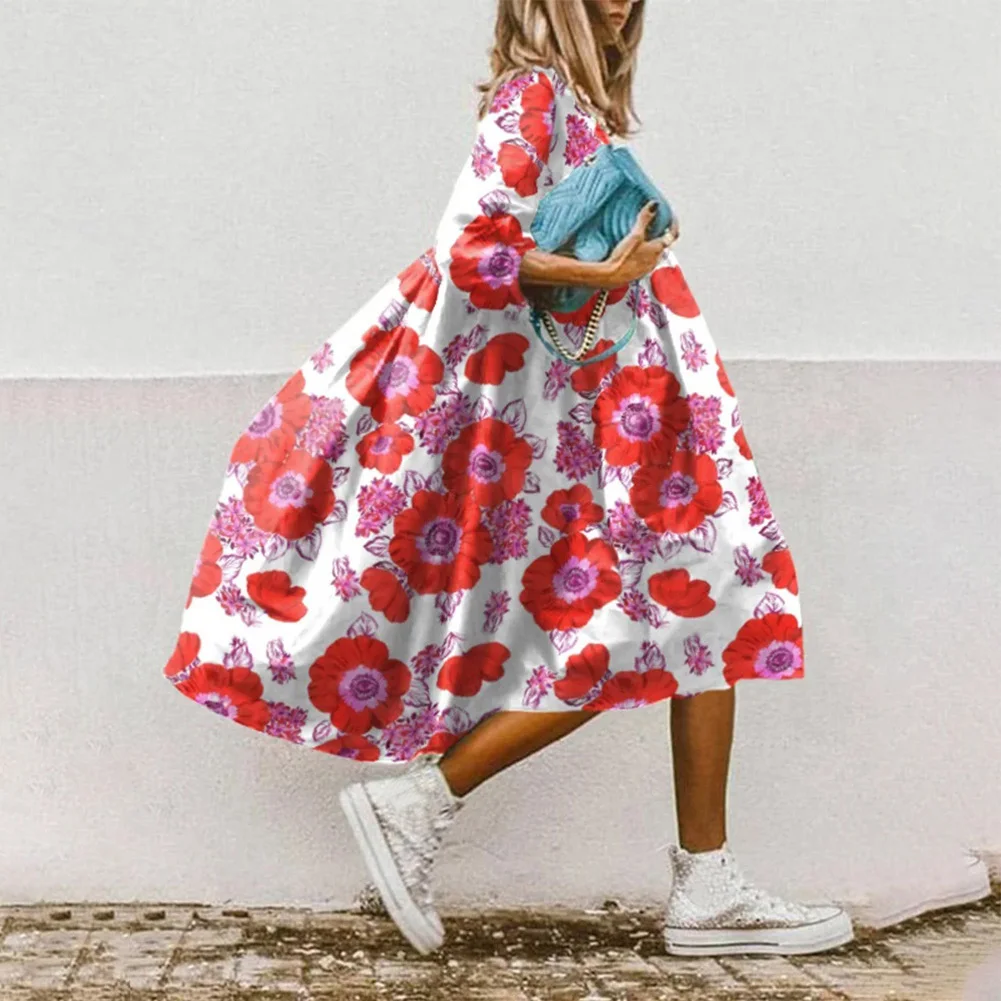 Female Women's Dress Colorful Floral Daily Female Lapel Casual Long Sleeve Party Shirt Loose Dress Comfy Fashion
Female Women's Dress Colorful Floral Daily Female Lapel Casual Long Sleeve Party Shirt Loose Dress Comfy Fashion