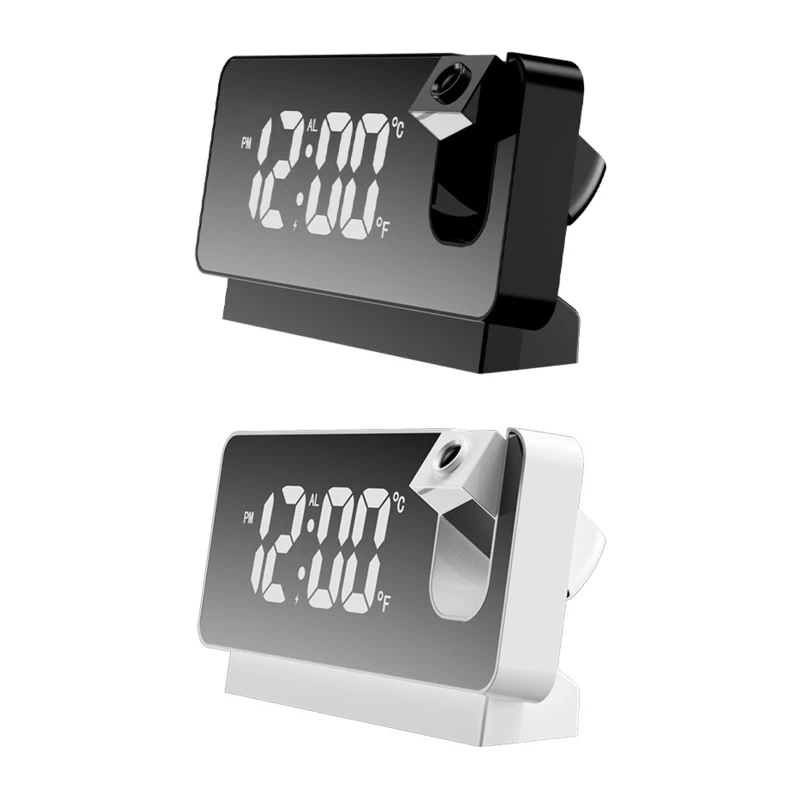 

L21C Led Digital Projection Alarm Clock Temperature Date Large Screen Display for Home Bedroom Office Desktop Decoration Clocks