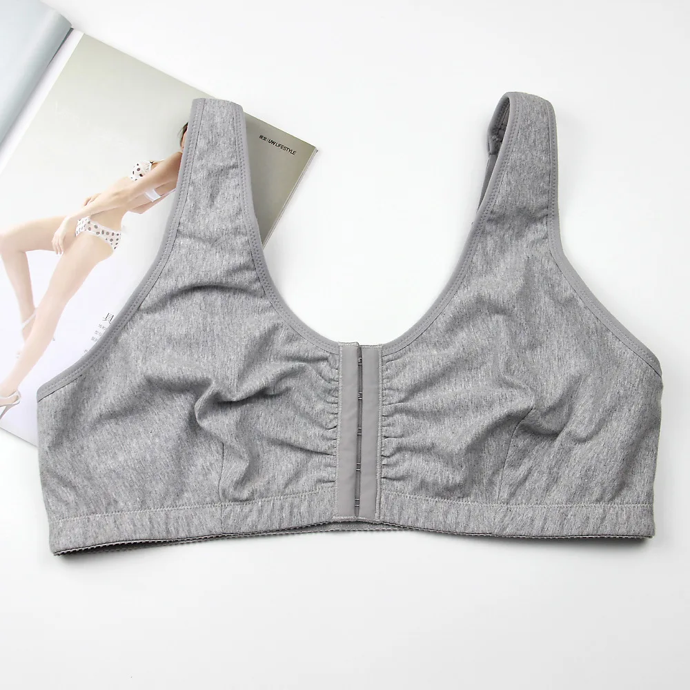 Large bra front button, no steel ring, thin, adjustable, thick cotton shoulder strap, large chest, small bra
Large bra front button, no steel ring, thin, adjustable, thick cotton shoulder strap, large chest, small bra