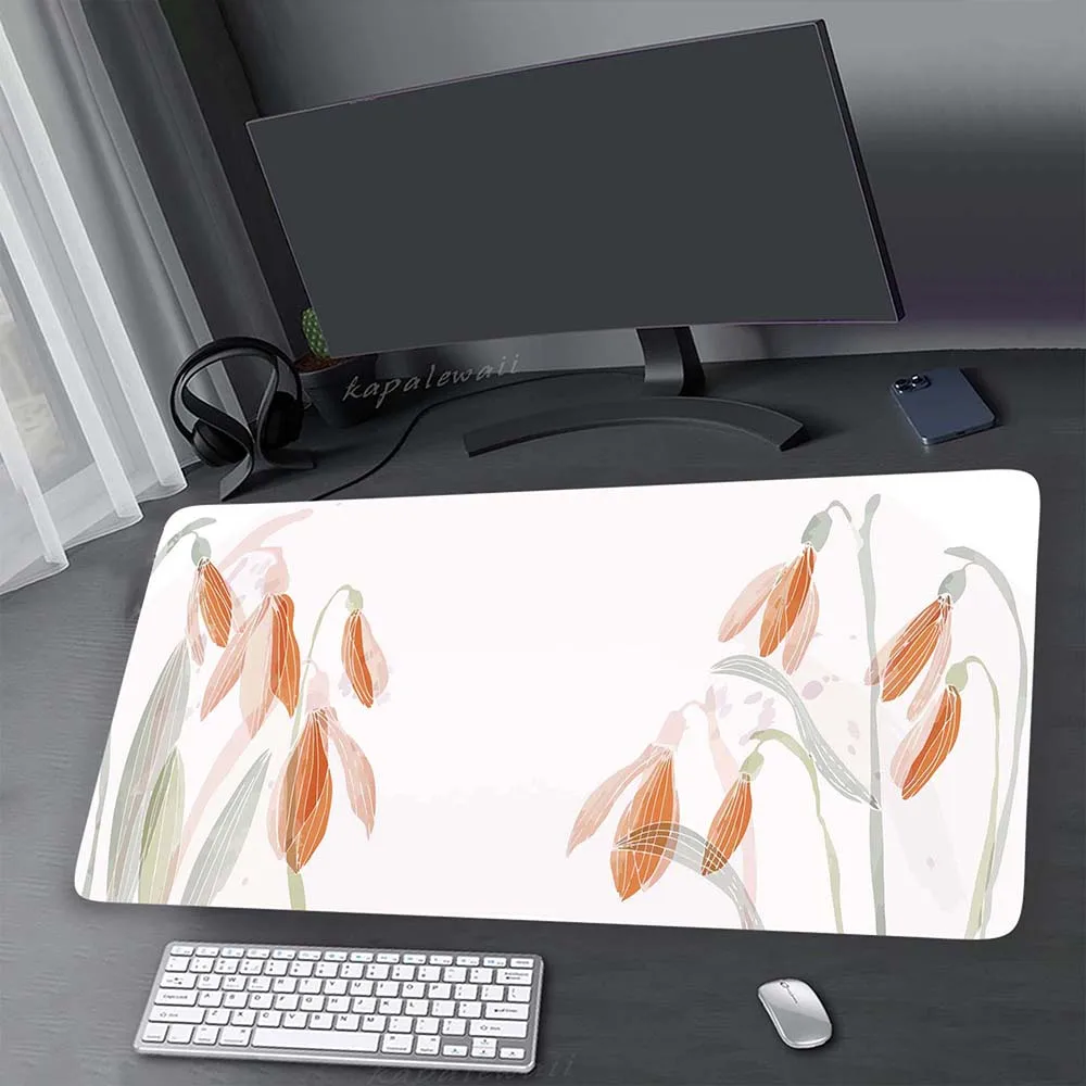 

Gaming Carpet Abstract Art Plant Locking Edge Mouse Mat XXL Game Keyboard Pads Desige Mause Pad Large Mousepad Office Mouse Pad