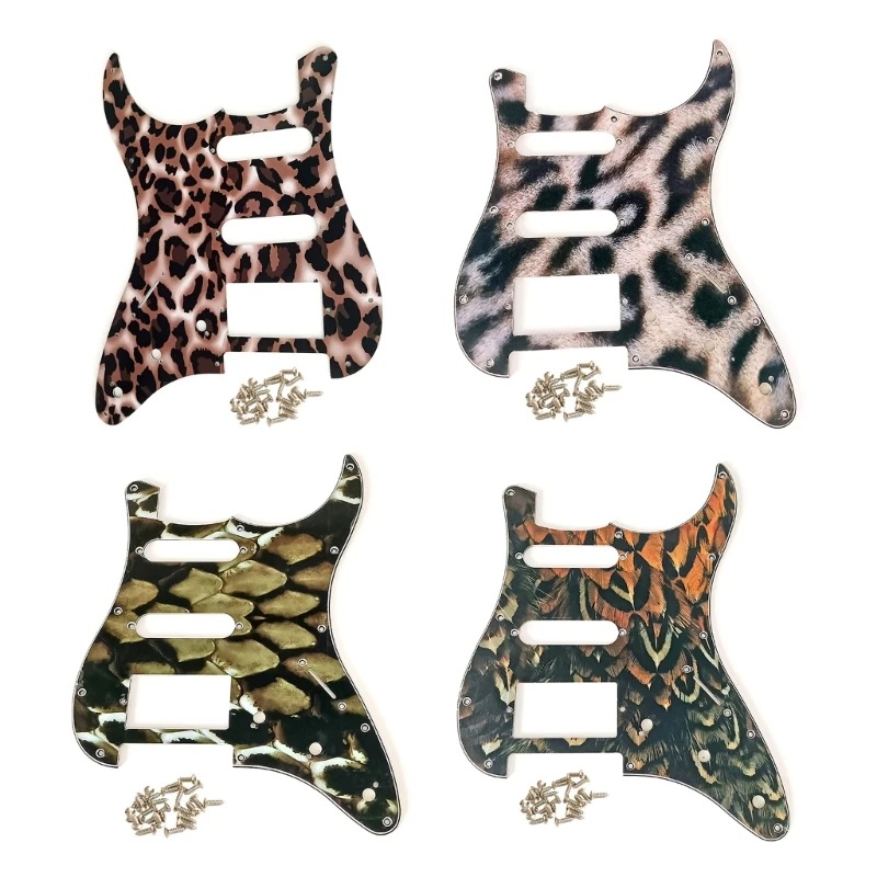 11 Holes 4 Ply Guitar Bass Pickguard Scratch Plate SSH Scratch Plate for Standard Strat Modern Style Guitar Replacements
11 Holes 4 Ply Guitar Bass Pickguard Scratch Plate SSH Scratch Plate for Standard Strat Modern Style Guitar Replacements