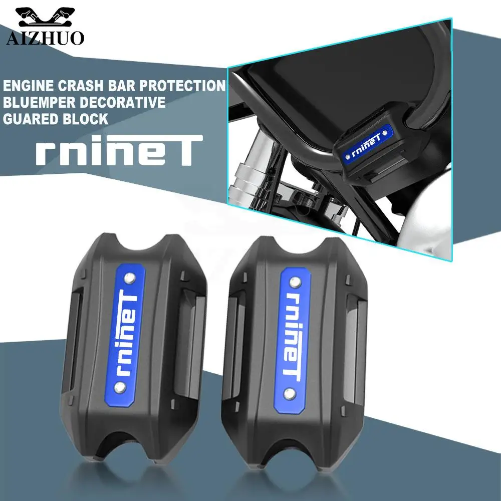 

Motorcycle 25mm Crash Bar Bumper Engine Guard Protection Decorative Block For BMW R-NINET 2014-2022 Rninet R NINET 2021 2020