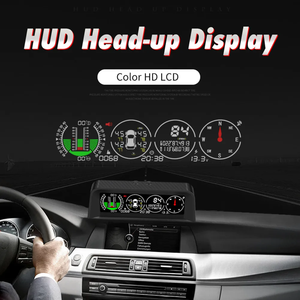 X91 TPMS Smart Slope Meter New Car HUD Head-up Display Color HD LCD Display High Resolution Side Inclination Angle Sensor
X91 TPMS Smart Slope Meter New Car HUD Head-up Display Color HD LCD Display High Resolution Side Inclination Angle Sensor