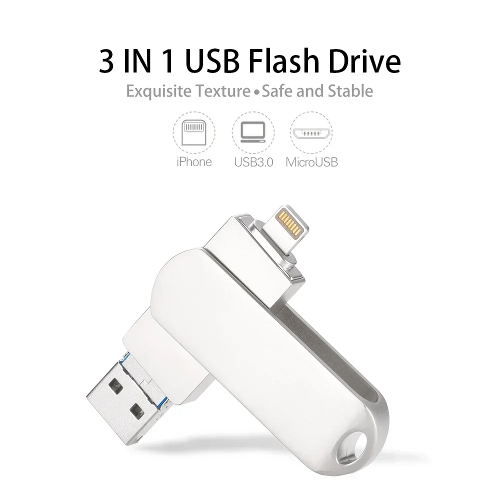 

Флэш-накопитель JASTER Iphone Lightning 256 Гб OTG USB 3,0, флэш-накопитель для Ipad, флэш-накопитель 128 ГБ 3 в 1, карта памяти 64 Гб U-диск 32 ГБ 8 ГБ