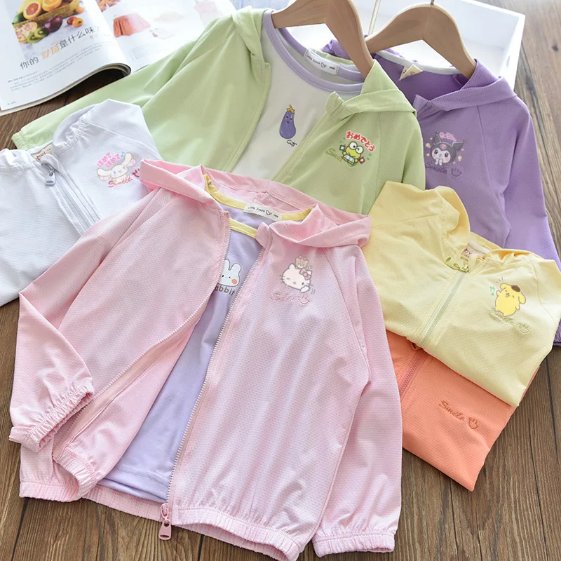 New Sanrio Cinnamoroll Hello Kitty Children Sunscreen Clothing My Melody Kuromi Boys Girls Anti-Ultraviolet Anti-Mosquito Jacket
New Sanrio Cinnamoroll Hello Kitty Children Sunscreen Clothing My Melody Kuromi Boys Girls Anti-Ultraviolet Anti-Mosquito Jacket