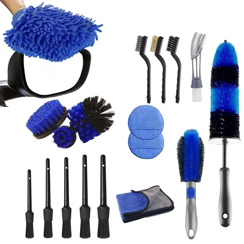 18pcs Car Detailing Brushes Kit No Scratch Microfiber Detailing Brushes For Cleaning Air Vents Automotive Tire Brushes Cleaning
18pcs Car Detailing Brushes Kit No Scratch Microfiber Detailing Brushes For Cleaning Air Vents Automotive Tire Brushes Cleaning