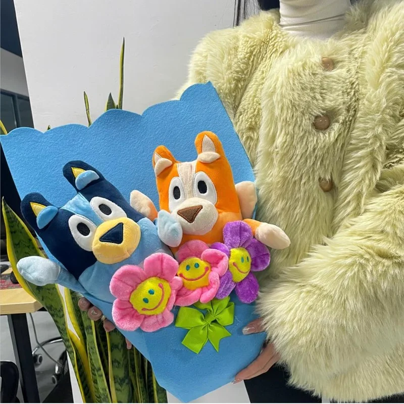 Плюшевая кукла лосяй Bluey, букет из ткани с животными, подарок для детей, подарок на день Святого Валентина, праздничный неожиданный вечный цветок
Плюшевая кукла лосяй Bluey, букет из ткани с животными, подарок для детей, подарок на день Святого Валентина, праздничный неожиданный вечный цветок
